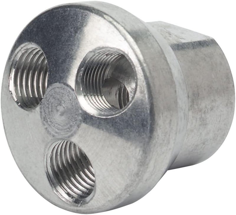 3406 3-Way Air Line Supply Manifold, 3/8-18 NPT Inlet, 1/4-18 NPT Outlets